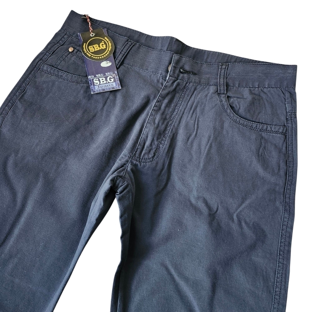 Men's Navy Blue Straight-Leg Pants - Great for Workwear! (Various Size - Picture 3 of 10